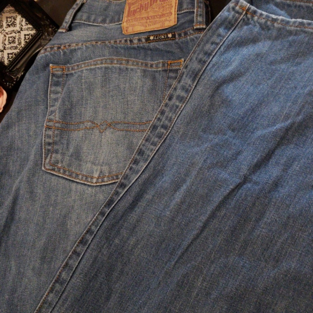 Lucky Brand relaxed straight mens jean 34/34